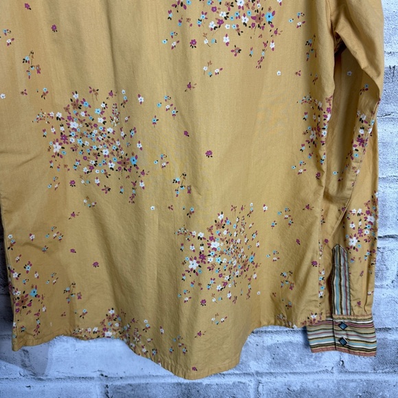 Wrangler Western Aztec Floral Print Pearl Snap Button Down Shirt - Picture 8 of 10